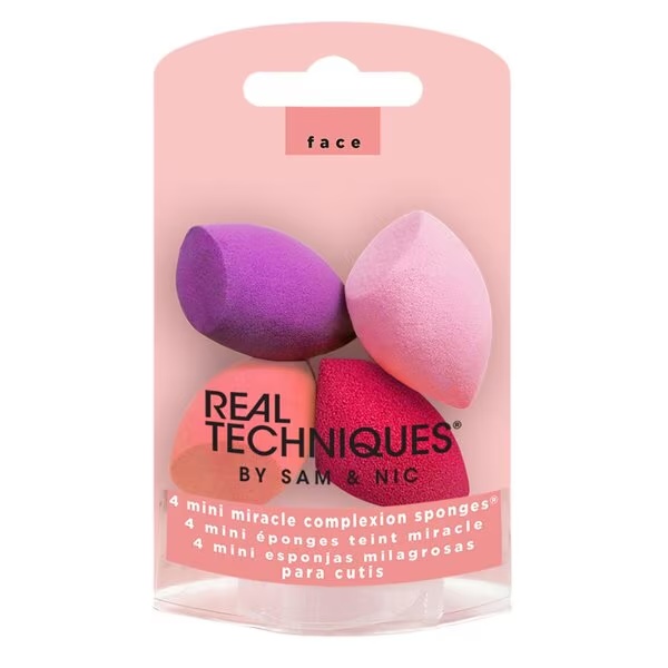 Real Techniques Mini Miracle сунђери за тене<br>4 комада