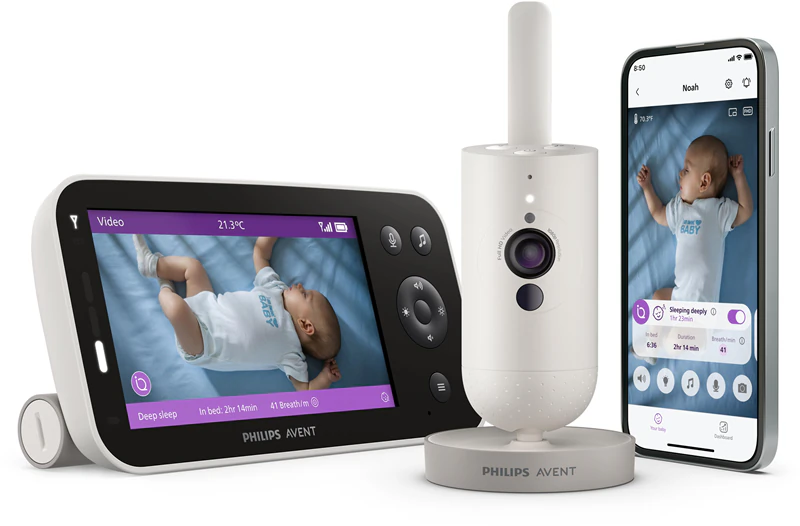 Monitor de bebê inteligente Philips Avent Premium Connected SCD971/26 com câmera