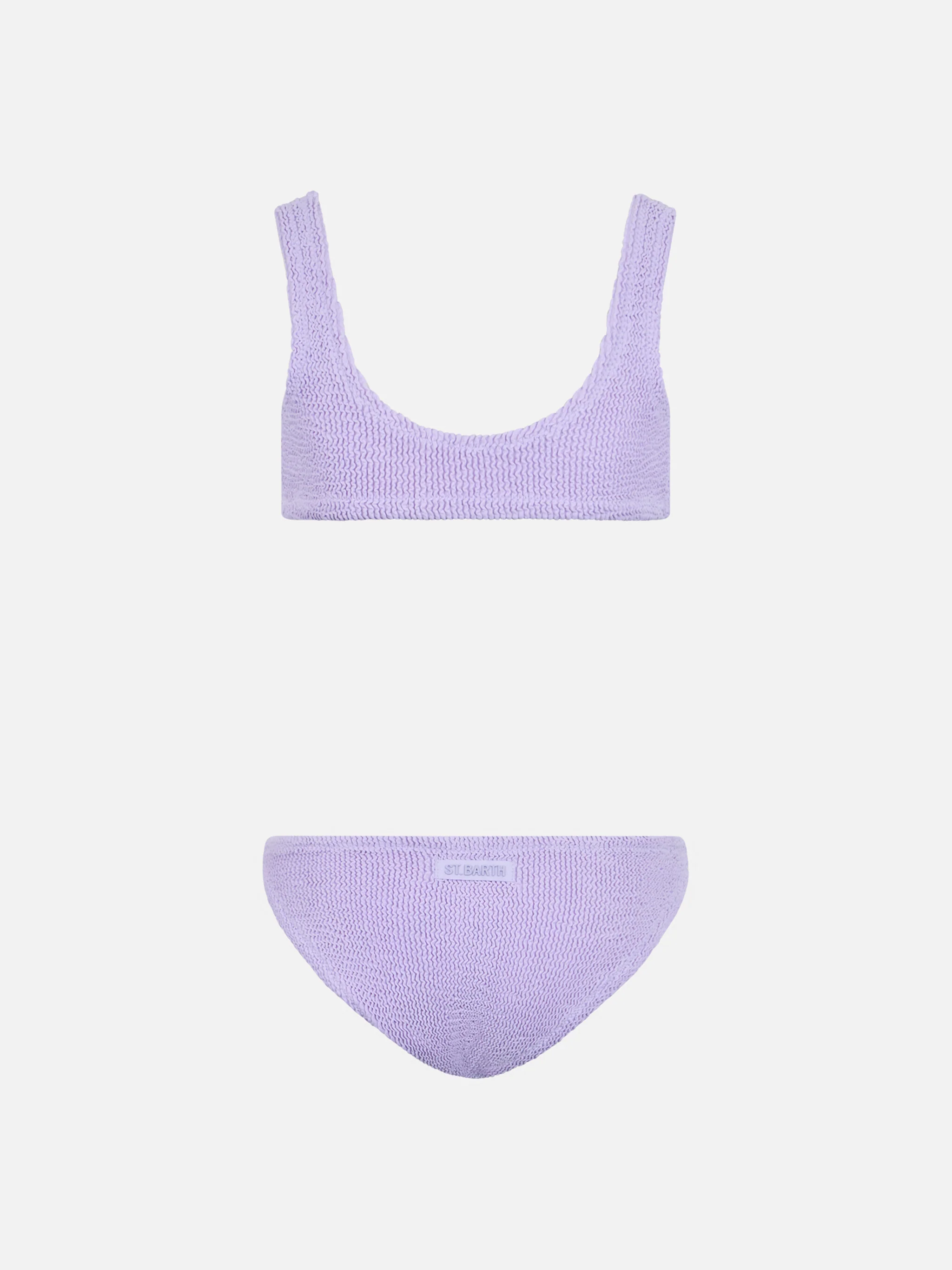 Bikini a triangolo Baker in crinkle lilla