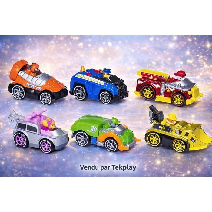 Set di 6 macchinine in metallo di Paw Patrol ispirate al cartone animato - Giocattolo per bambini.