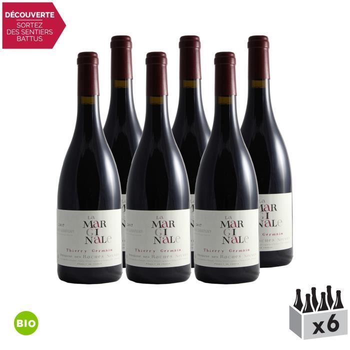 Saumur-Champigny La Marginale Rouge 2017 - Luomu - 6 x 75 cl pullon kotelo - Domaine des Roches Neuves - AOC-punaviini Loiren laaksosta - Rypälelajike