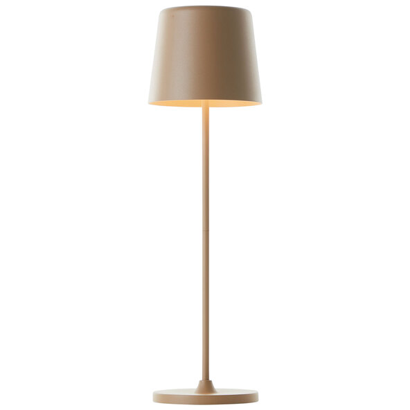 LED-Akku-Tischleuchte Kaami, cappuccino-matt
