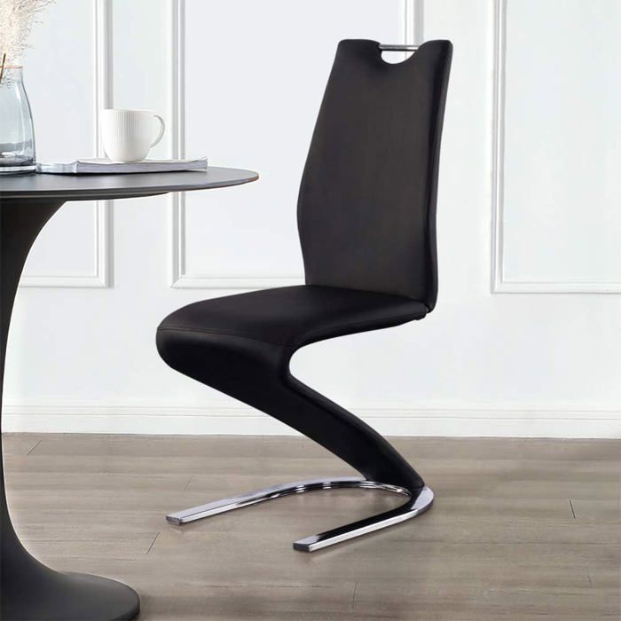 JIEXI Chaise de salle à manger Chaises de bureau scandinaves pour adultes Sièges de bar créatifs en cuir synthétique
