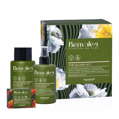Alfaparf Milano Benvoleo The Glossy Kit Coffret Illuminador og Hårhygiene 1 stk 1 stk