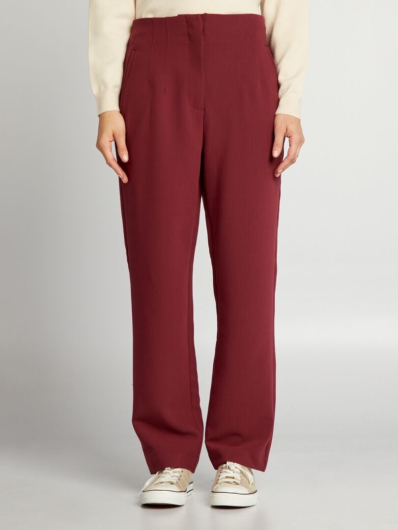 Getailleerde pantalon - Bordeaux