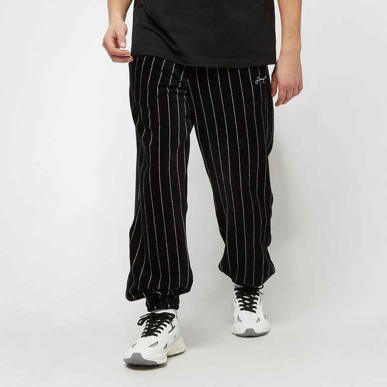 Script Logo Pinstripe Velours Trackpants