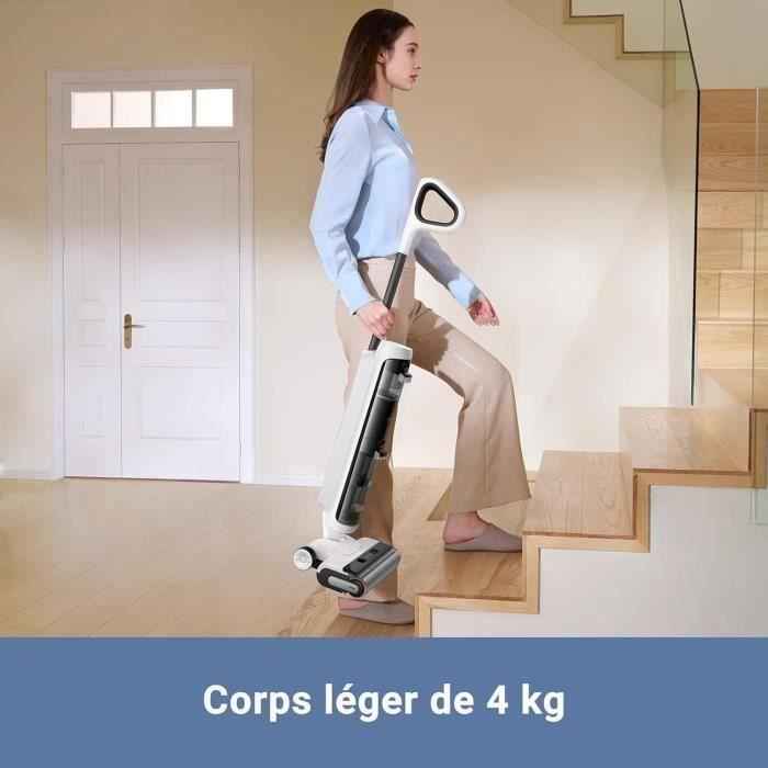 MOVA K20 - Wet and Dry Vacuum Cleaner - Lightweight at 4 kg - Dual Rotation Automatic Cleaning - LED Display