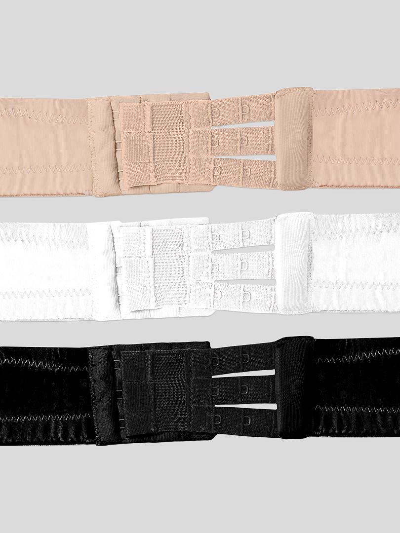 Set van 3 'Bye Bra' bh-verlengstukken - beige