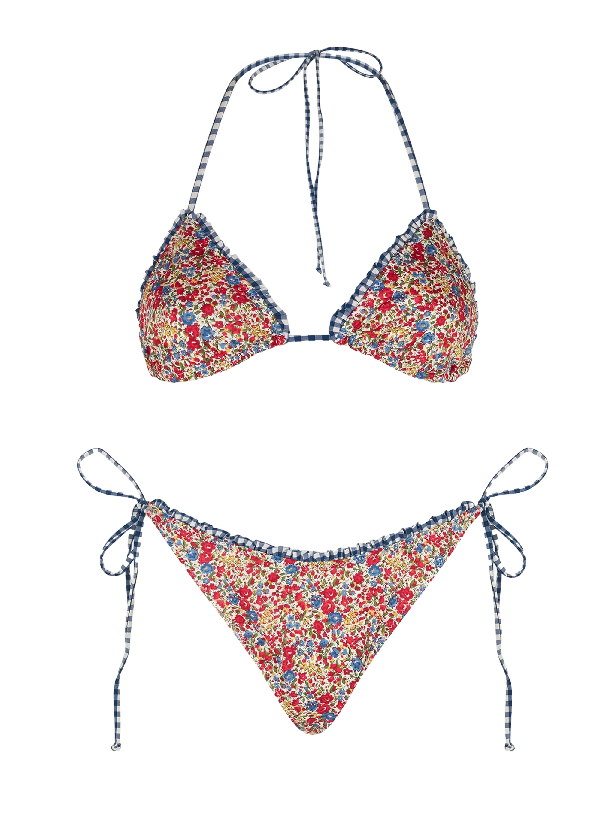 Damesbikini met Liberty-print en driehoekige top | LIBERTY SPECIALE EDITIE