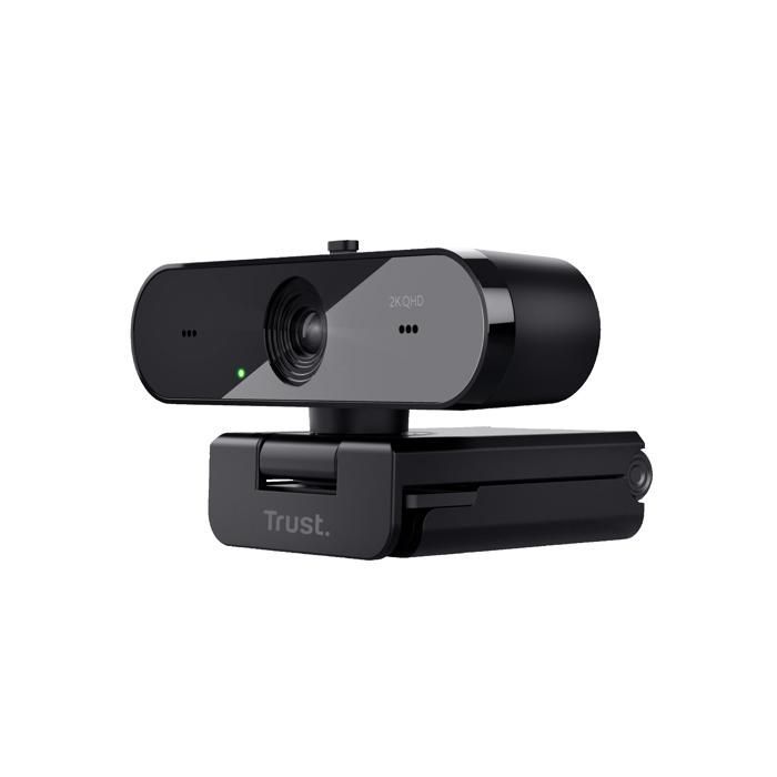 Webcam 2K QHD - TRUST - Taxon - Autofocus - 2 Microphones - Filtre de Confidentialité