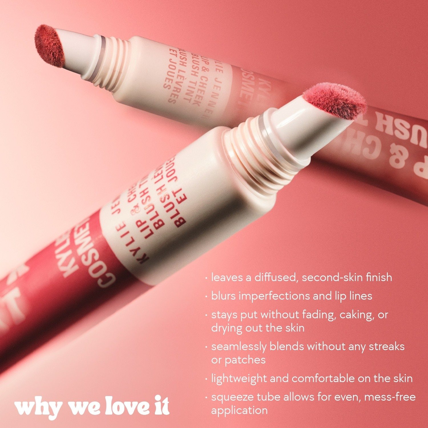 „Kylie Cosmetics“ lūpų ir skruostų skaistalų atspalvis – „All Things Pink“, 9 ml