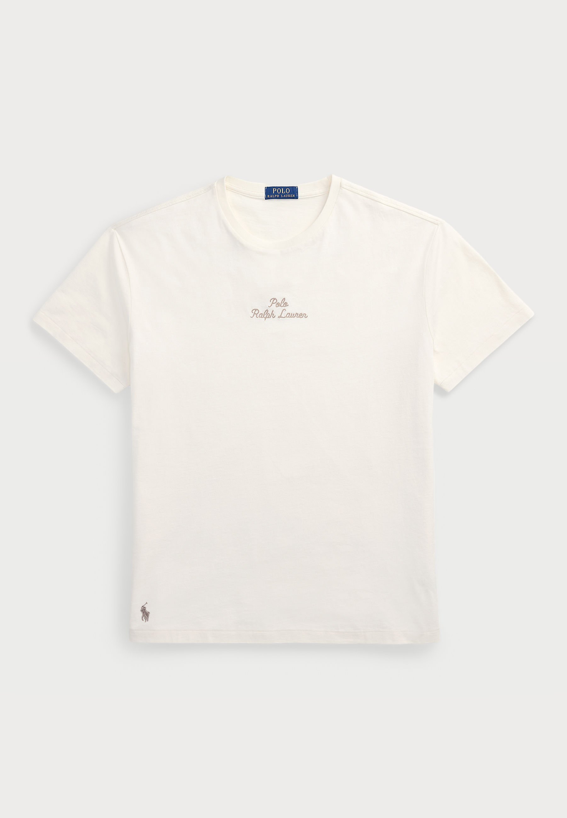 Polo Ralph Lauren T-shirt unisexe à manches courtes imprimé - crème clair