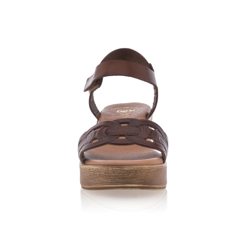 Sandali da donna marroni / Scarpe aperte in punta