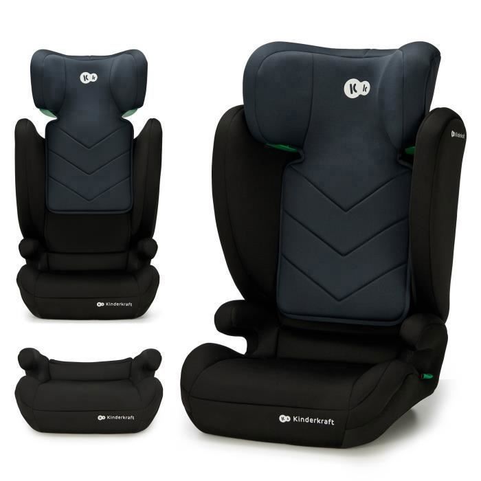 Seggiolino auto Kinderkraft I-Spark I-Size 100-150 cm Nero