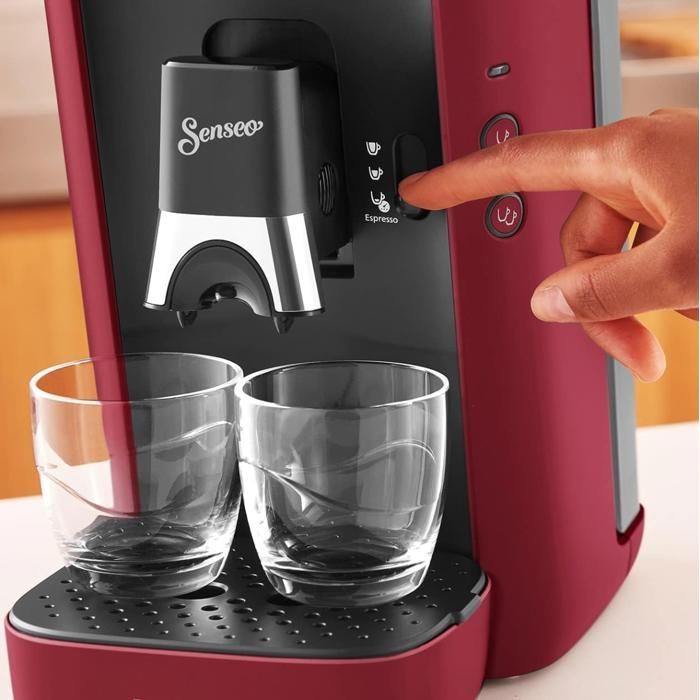 Koffiezetmachine met capsules - Philips - Senseo® Maestro - Waterreservoir van 1,2 liter - Rood - Fabrieksgarantie
