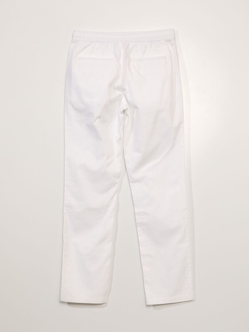 Calça chino de algodão - branca