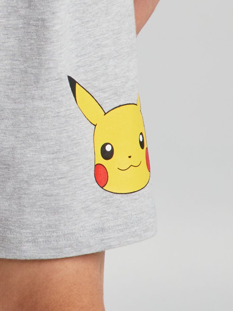 Pijama Pikachu - Cinza