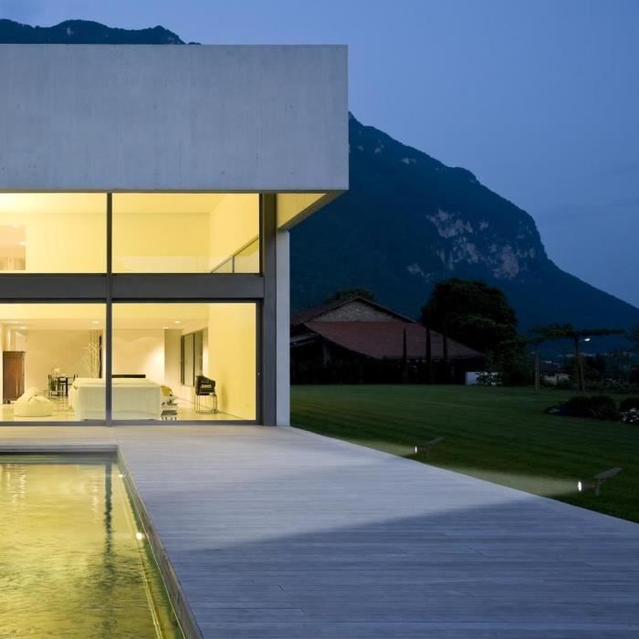 Foco solar exterior impermeable - LUMISKY - 4 LED blancos - 200 lm - Cabezal giratorio de 90°