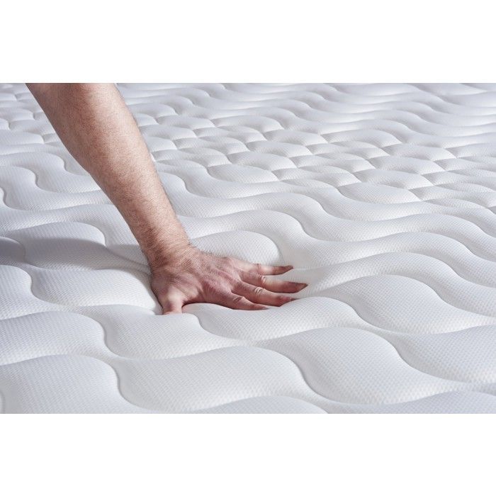 Ensemble Matelas Sommier 120x190 cm - Sommier Gris (en kit) - Actilatex Plus
