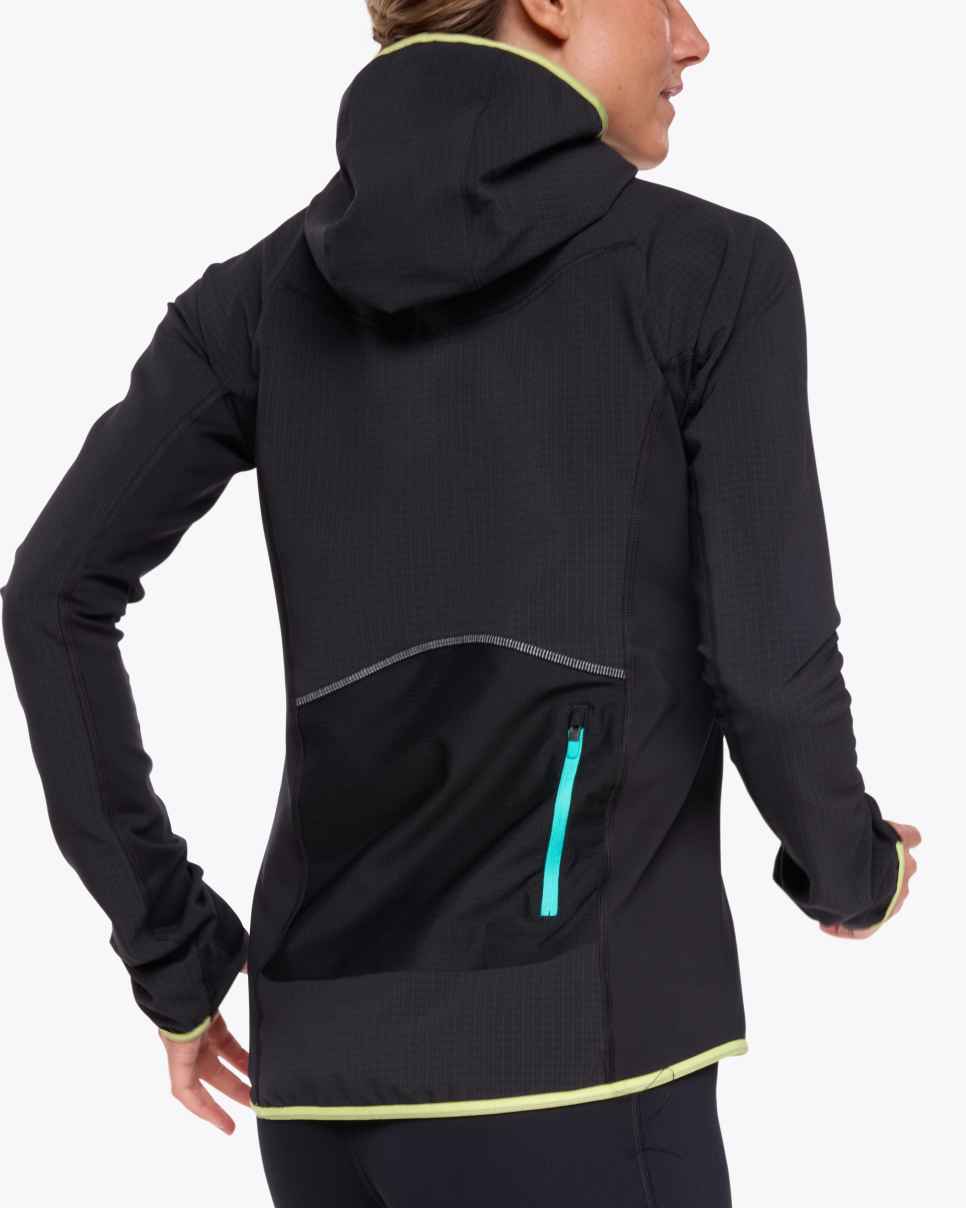 HOKA SkyGlow Half-Zip Black