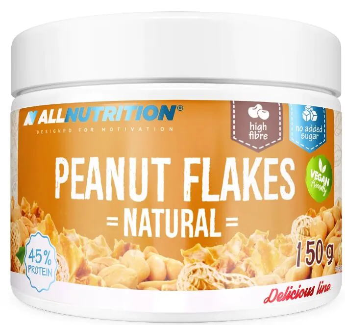 Allnutrition Peanut Flakes Natural - masło orzechowe 150 g