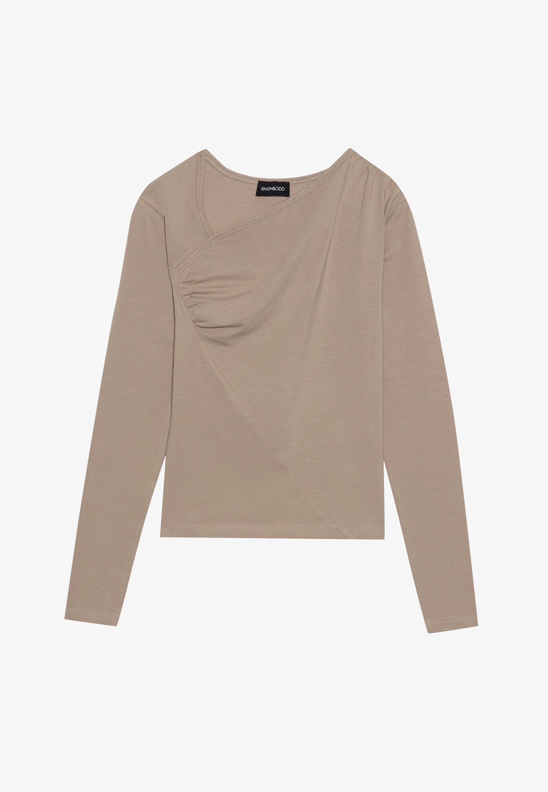 Even&Odd Langermet topp - taupe