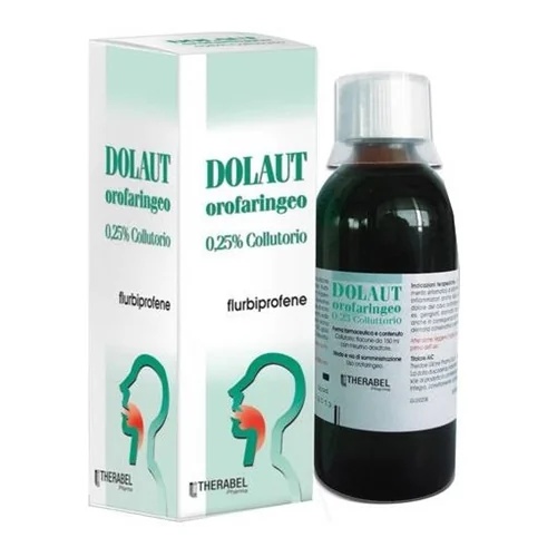 NEOPHARMED GENTILI Dolaut Orofaryngeaal 0,25% mondspoeling 150 ml Flurbiprofen