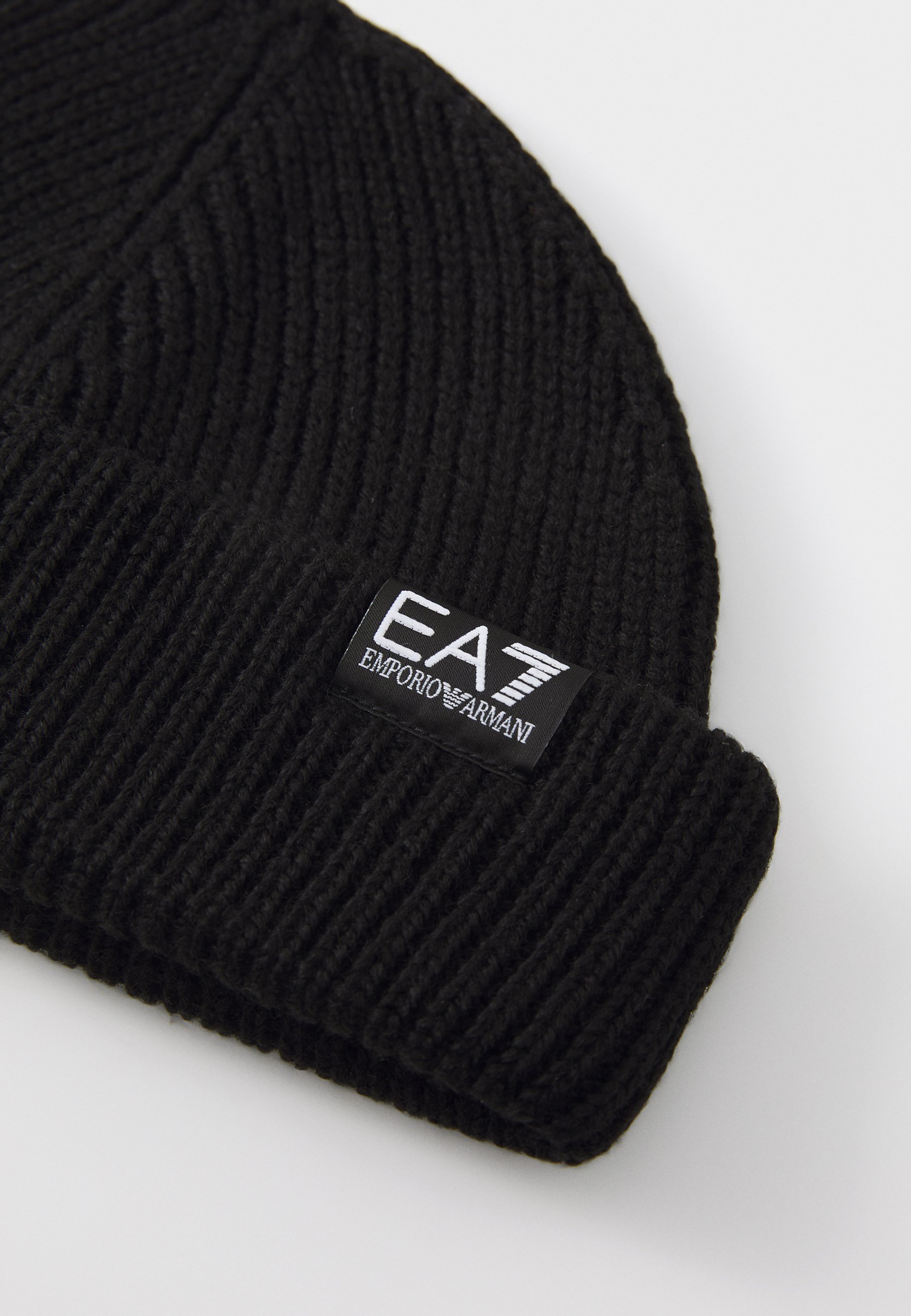 EA7 Emporio Armani MOUNTAIN CORE FISHERMAN BEANIE UNISEX - Muts - zwart