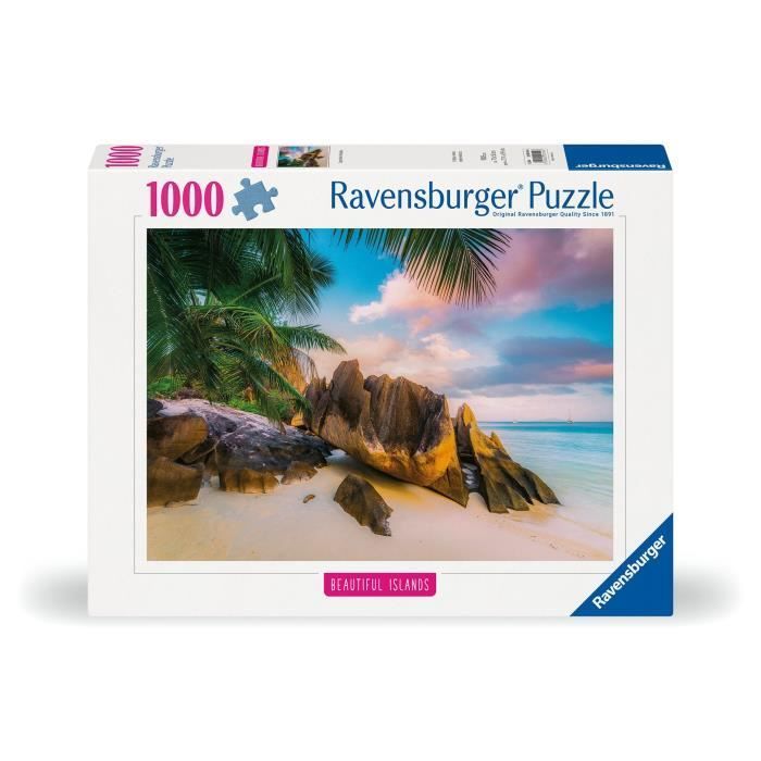 Puzzel van 1000 stukjes: De Seychellen (Hoogtepunten), voor volwassenen en kinderen, vanaf 14 jaar, puzzel van topkwaliteit, 12000154, Ravensburger