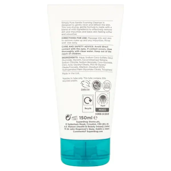 Simply Pure Sanfter Schaumreiniger 150 ml