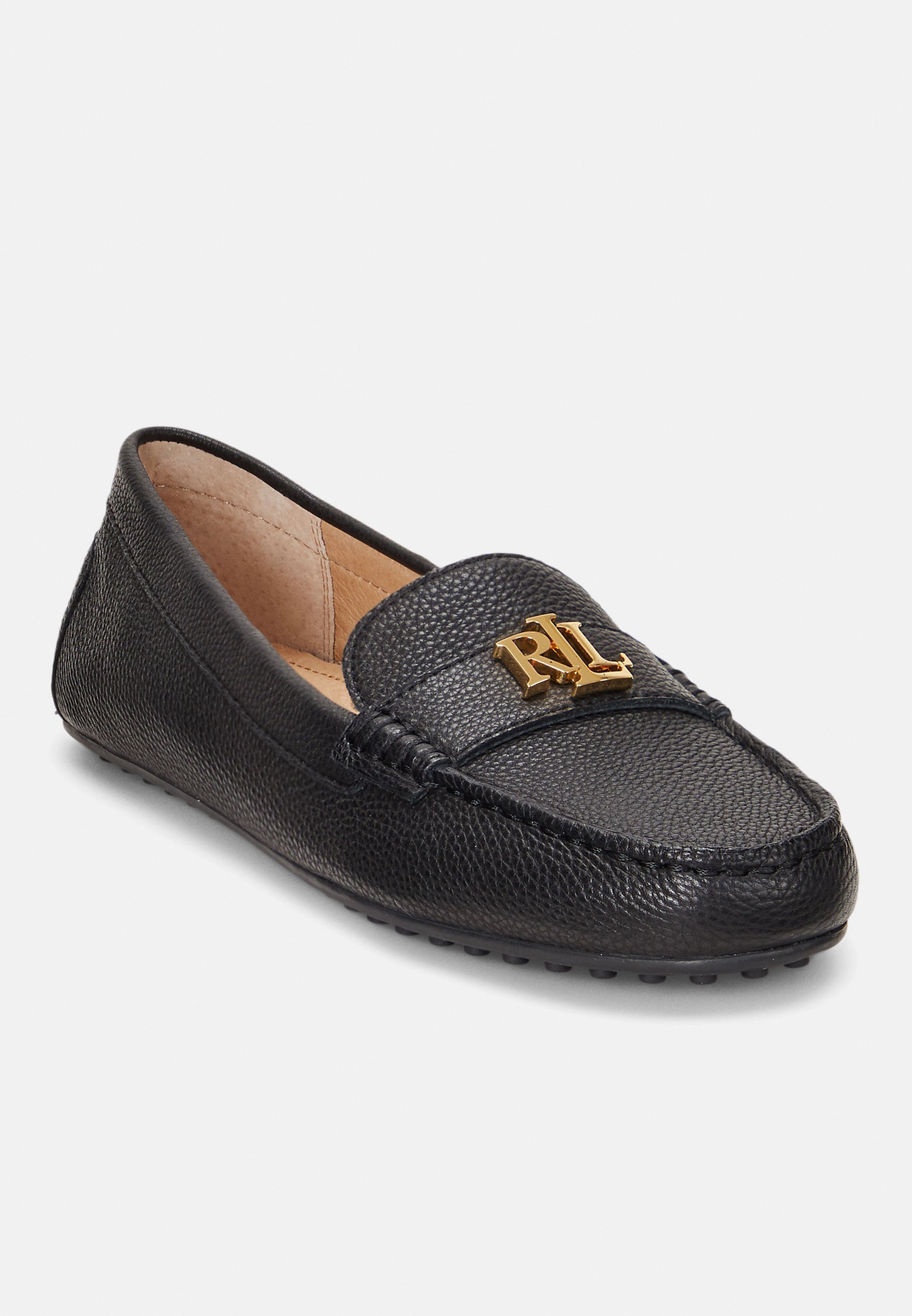 Mocassins Lauren Ralph Lauren BARNSBURY en cuir grainé noir