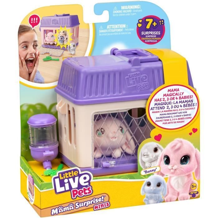 Playset - LITTLE LIVE PETS - Mama Surprise Bunnies - Babies included - Customizable accessories