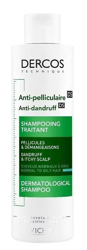 Vichy Dercos Anti-Dandruff Przeciwłupieżowy szampon do włosów normalnych i przetłuszczających się, 200 ml