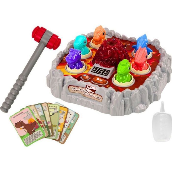 Jeu d'arcade - LEANTOYS - Wac A Mole Dinosaures Volcan - Effets de fumée - Lumières - Sons