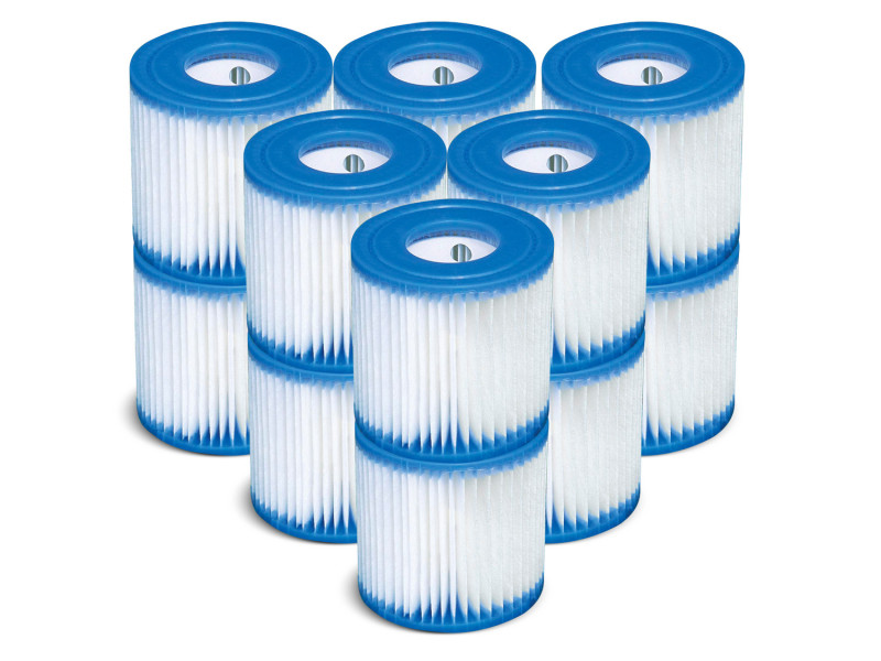 Filtr filtry do pompy basenowej typ H 1250l/h 12 sztuk Intex