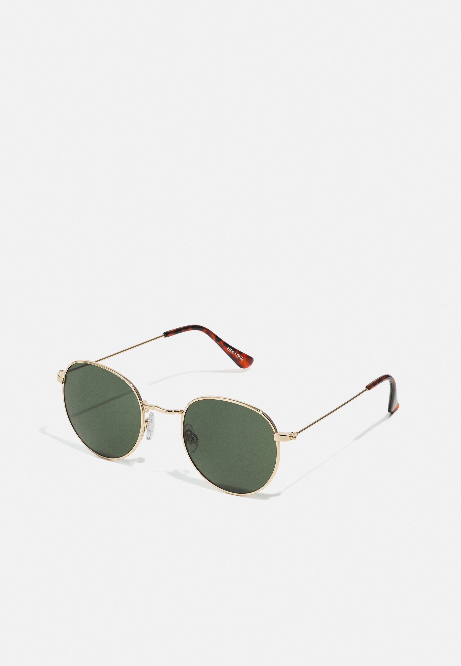 Pier One UNISEX - Zonnebril - goudkleurig/groen