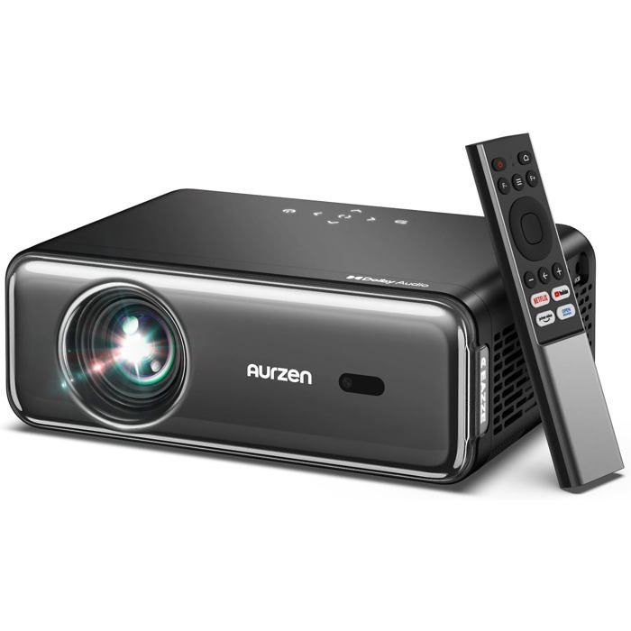 Projetor Eazze D1 Pro 4K - ZIG-ZAG TERRITORIES - Dolby Audio - 20W - Wi-Fi 5G - Compatível com PS5