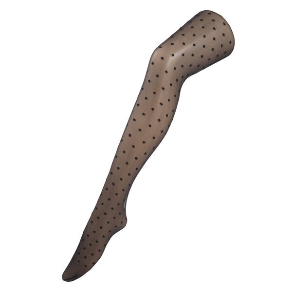 Kruidvat Dots Gloss 30 denu punktētās zeķubikses<br>melnas, 46.-48. izmērs