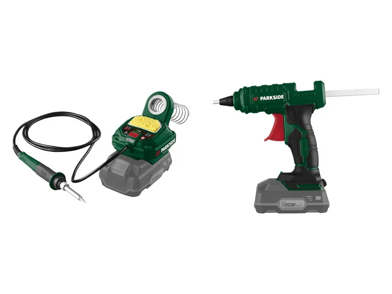 Estação PARKSIDE® com alimentação por bateria de 20V PLSA 20 Li B2 ou pistola com PHPA 20- Li A1