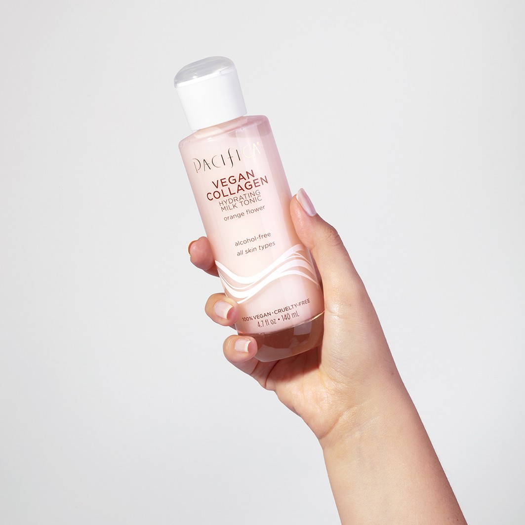 Tónico hidratante de leche corporal vegana con colágeno Pacifica - 140 ml