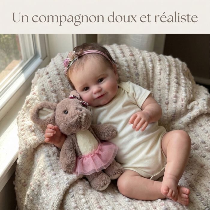 Hyperrealistic Reborn Doll - 50 cm - Soft Touch - Silicone - Realistic - Pink Girl Doll
