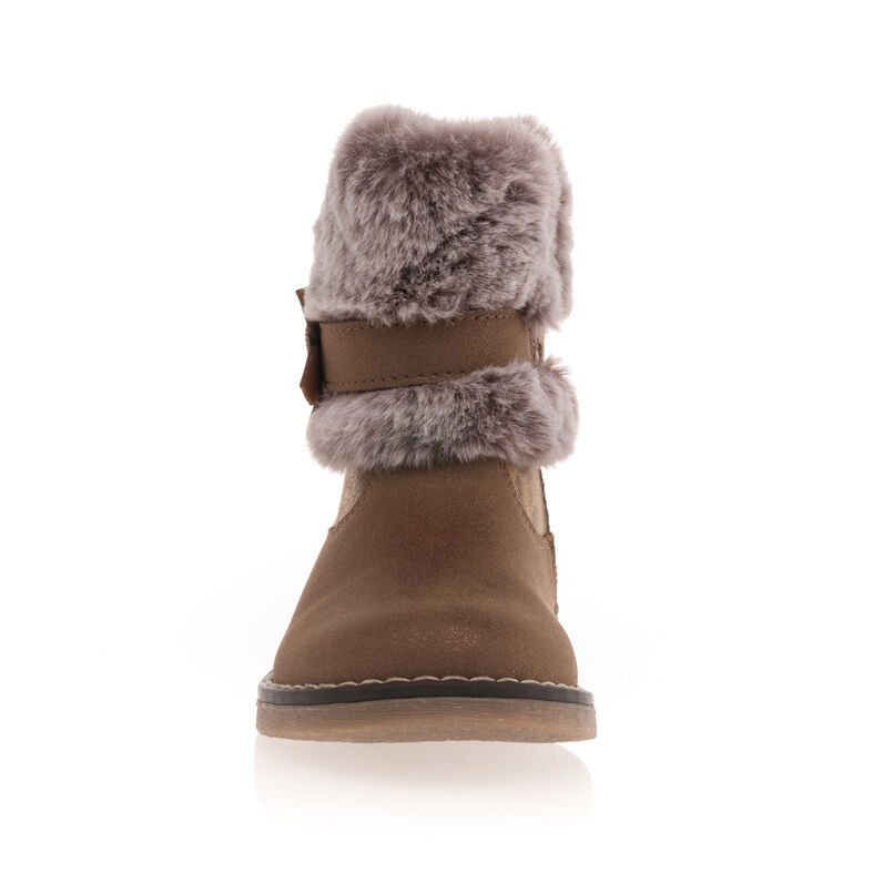 Brązowe buty dziewczęce / botki