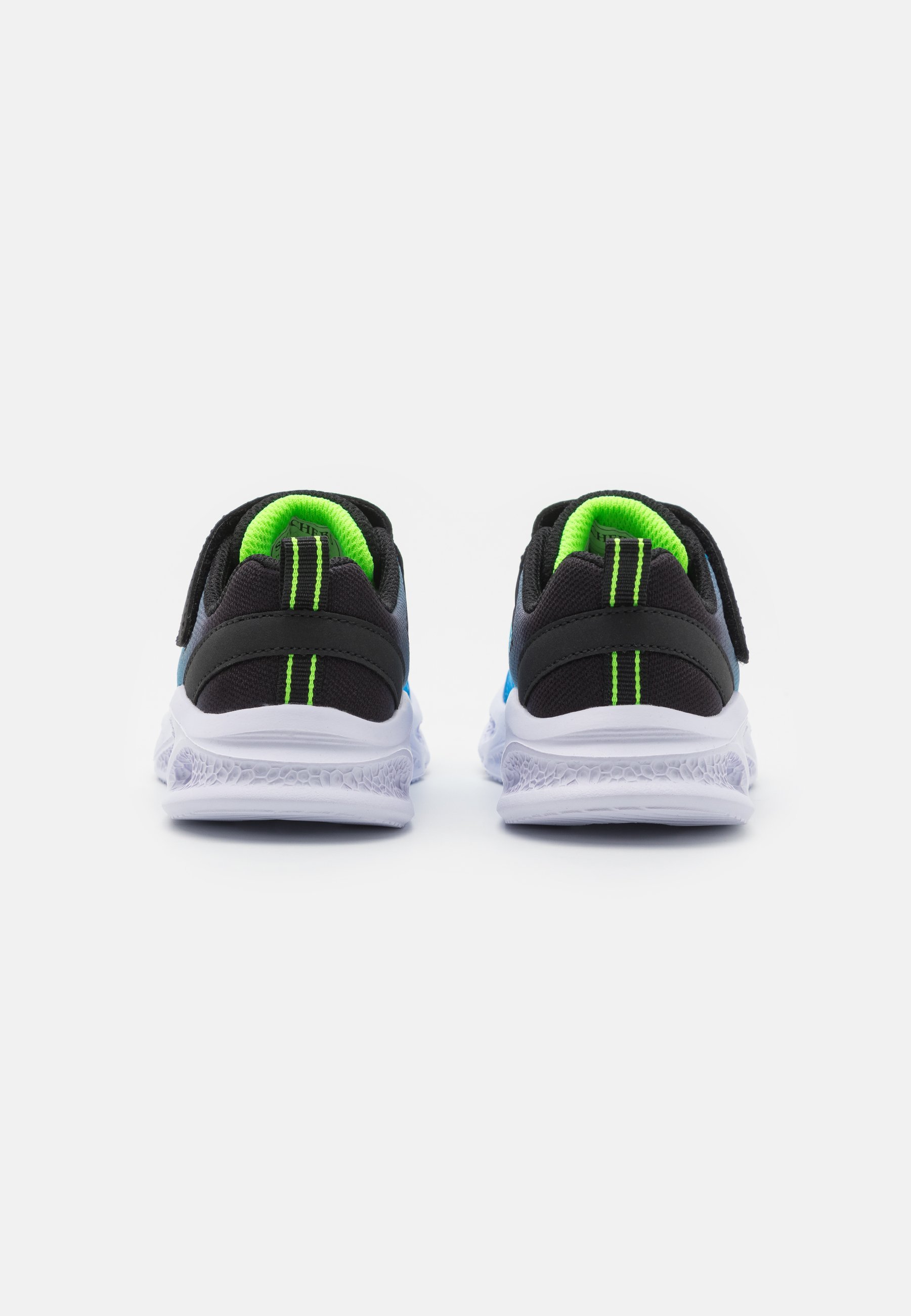 Skechers METEOR-LIGHTS - Sneakers - zwart/blauw/limoengroen