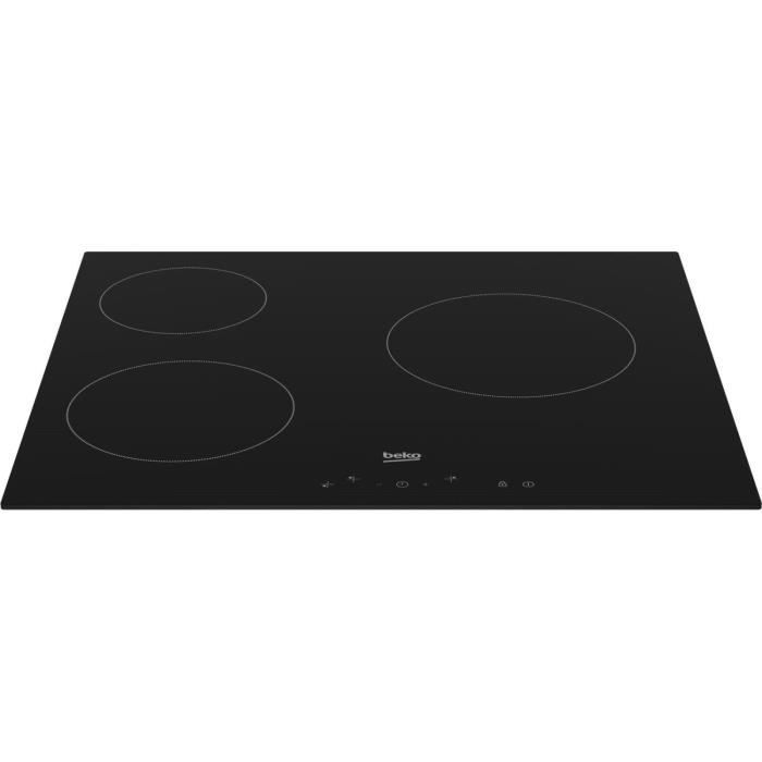 BEKO ceramic hob - 3 burners - 60 cm - HIC63400