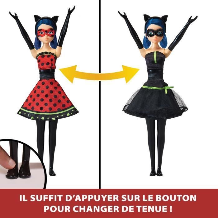Ladybug Transformatiepop - BANDAI - Miraculous 26 cm - Outfitwissel