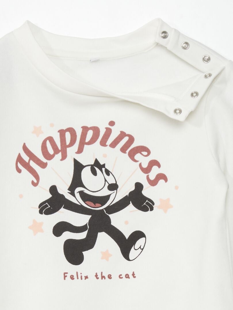 Felix de Kat Sweatshirt - Zo Makkelijk - WIT