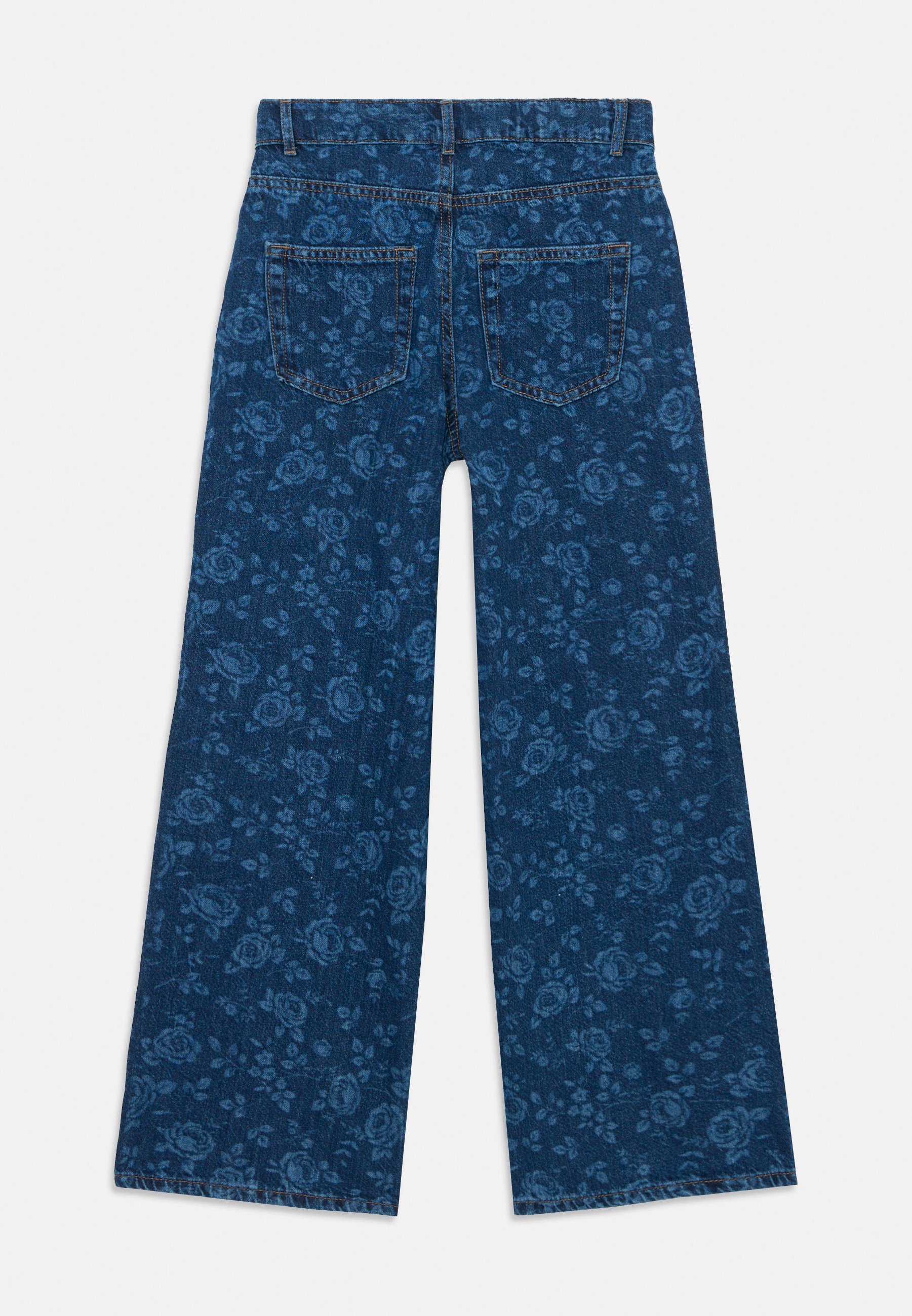 ONLY GIRLS KOGHOPE WIDE ROSE - Jean droit - denim bleu moyen