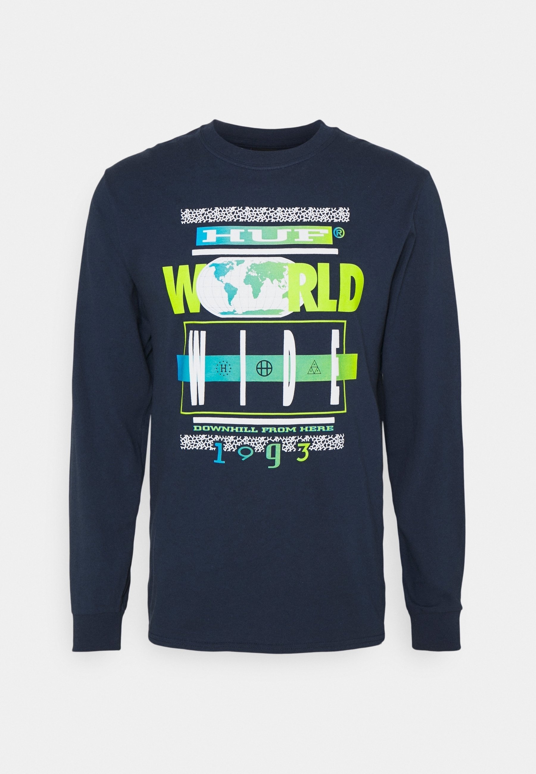 HUF Top met lange mouwen - donkerblauw