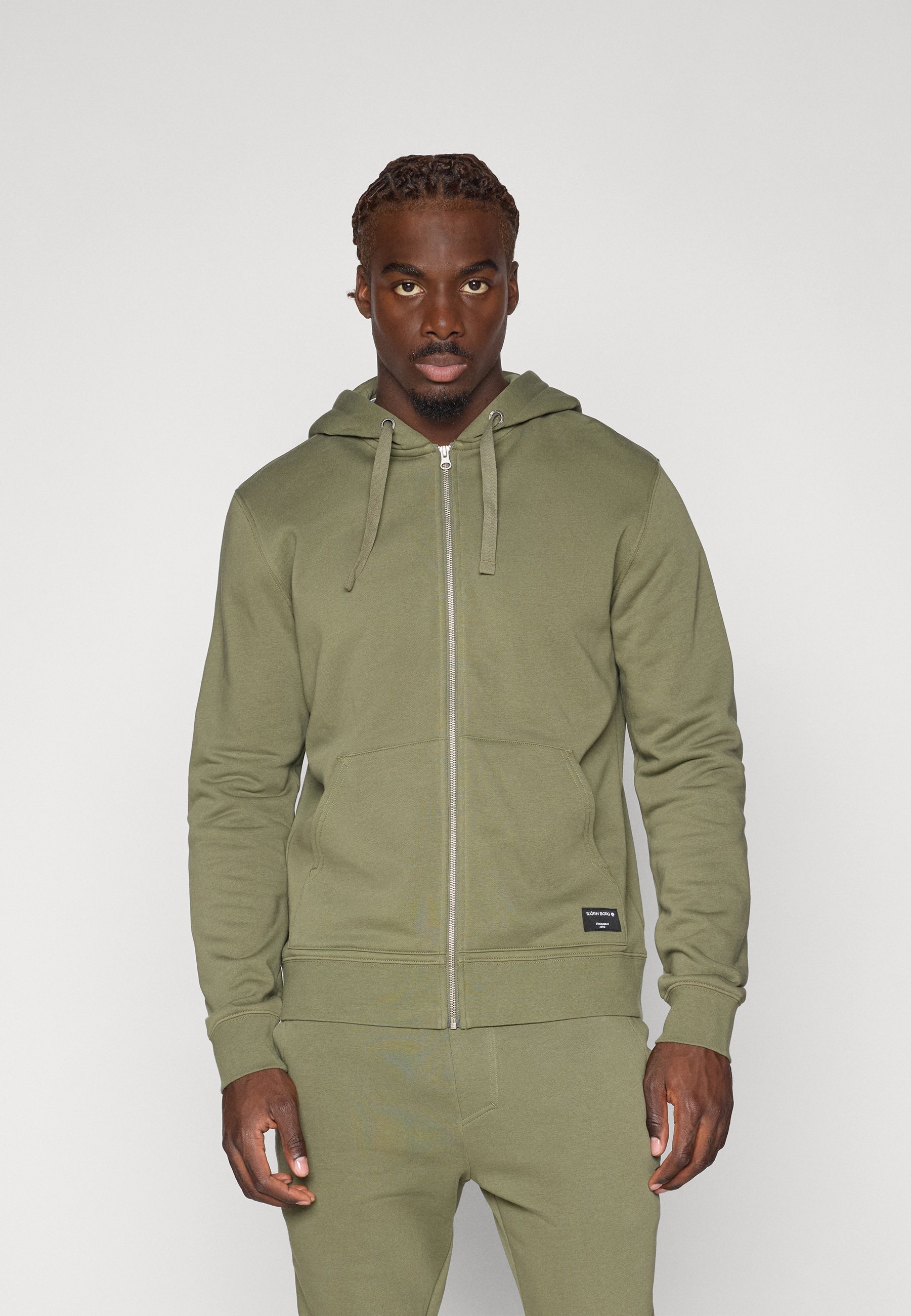 Björn Borg CENTRE ZIP HOODIE - Bluza z zamkiem błyskawicznym - dusty olive