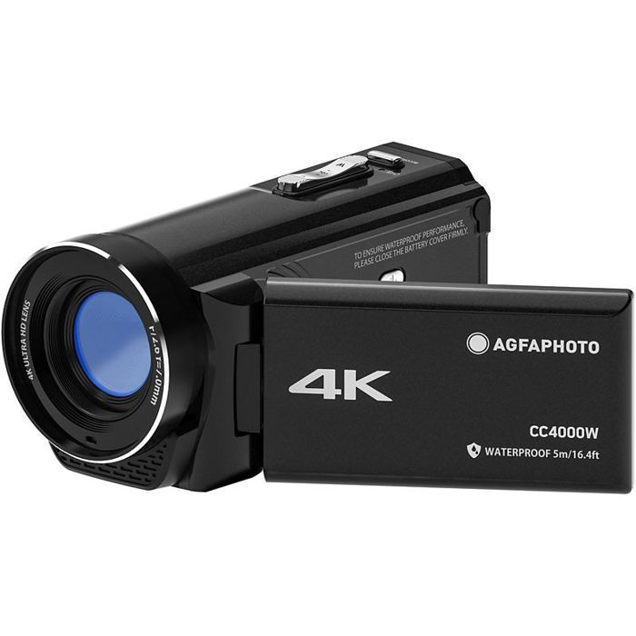 4K-videokamera - Agfaphoto - CC4000W - Vattentät upp till 5 m - 3